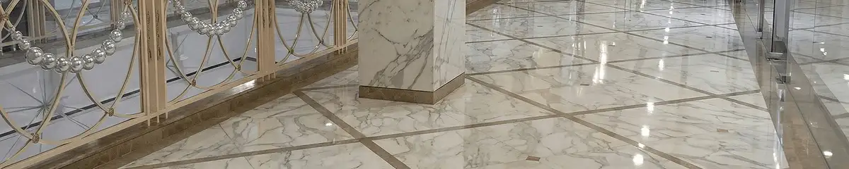 Beautiful marble floor professionally installed in Cleveland, OH