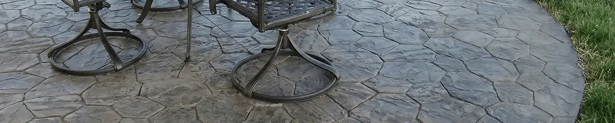 Garden relaxation area with professionally installed stone flooring in Cleveland OH